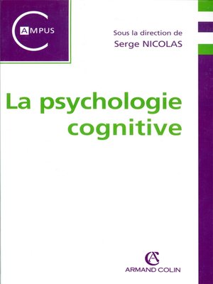 cover image of La psychologie cognitive